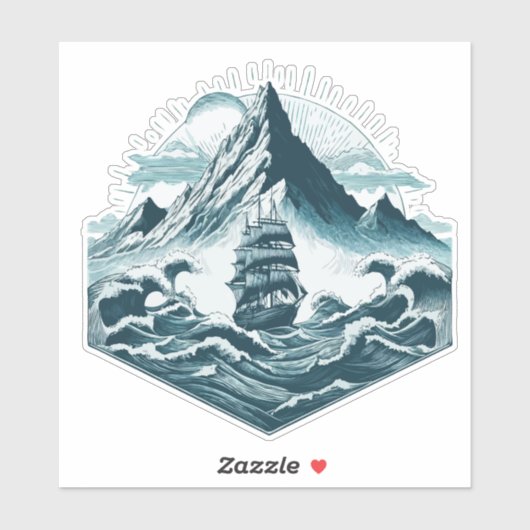 Sticker Navire (Feuille)