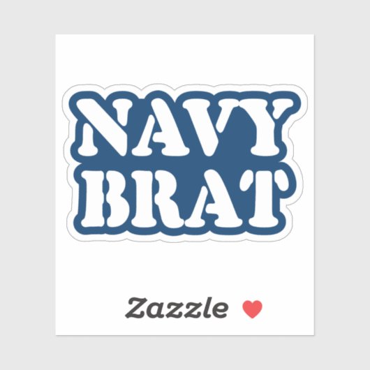 STICKER NAVY BRAT (Feuille)