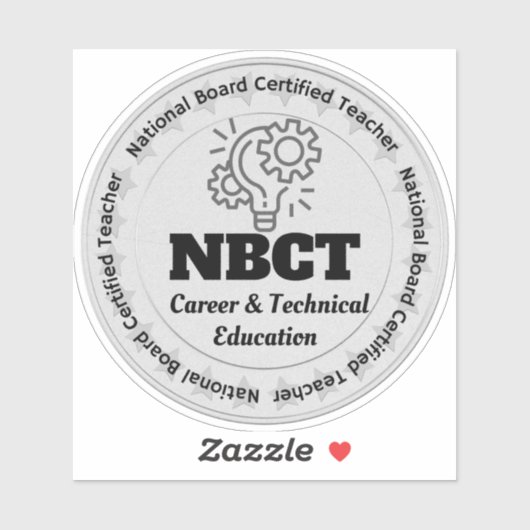 Sticker NBCT Enseignant Carrière et enseignement technique (Feuille)
