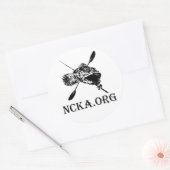 Sticker NCKA rond de 3 pouces (Enveloppe)