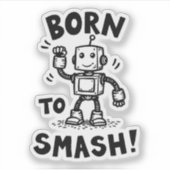 Sticker Né À Smash (Devant)