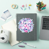 Sticker Né Ainsi Floral Bi Pride (Couverture iPad)