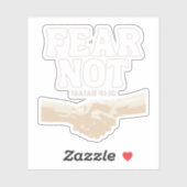 Sticker Ne craignez pas – Ésaïe 41:10 (Feuille)