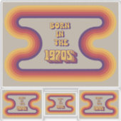 Sticker Né dans les années 1970, Millennials, Gen X, année (Devant)