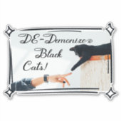 Sticker Ne démonisez pas les chats noirs (Devant)