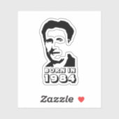 Sticker Né en 1984 (George Orwell) (Feuille)