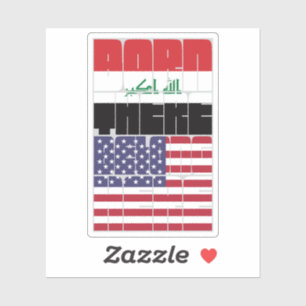 Sticker Né en Irak, Appartient à l'Amérique