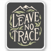 Sticker Ne laisser aucune trace (Devant)