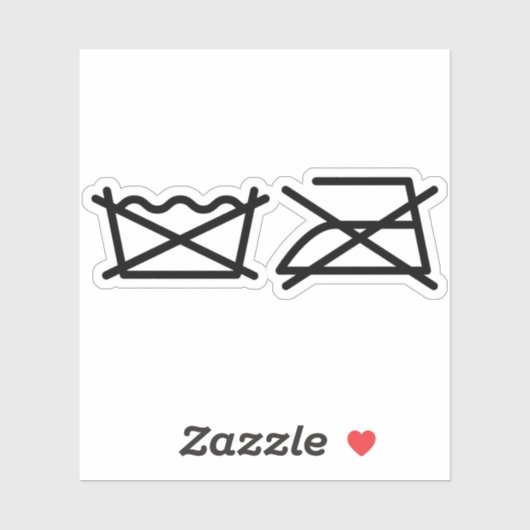 STICKER NE LAVEZ PAS ! NE REFROIREZ PAS ! (Feuille)