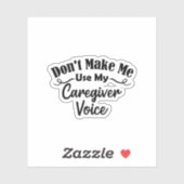 Sticker Ne m'oblige pas à utiliser ma voix de fournisseur  (Feuille)