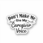 Sticker Ne m'oblige pas à utiliser ma voix de fournisseur  (Devant)