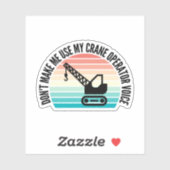 Sticker Ne m'oblige pas à utiliser ma voix d'opérateur de  (Feuille)