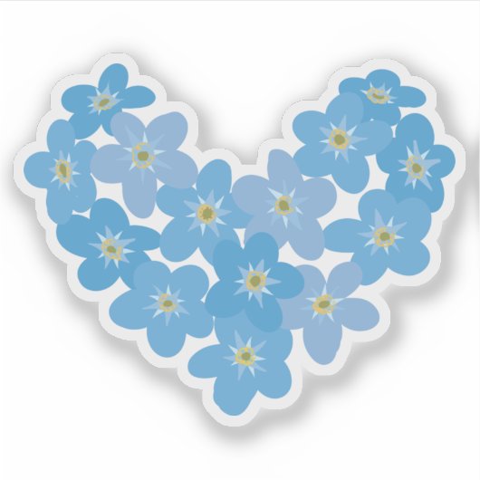 Sticker Ne m'oublie pas - Transparent (Devant)