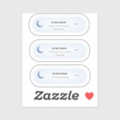 Sticker Ne pas déranger - Amusant ensemble de lecture (Feuille)