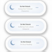 Sticker Ne pas déranger - Amusant ensemble de lecture (Recto)