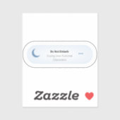Sticker Ne pas déranger - En train de pleurer sur des pers (Feuille)