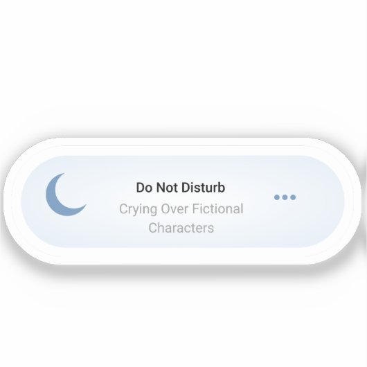 Sticker Ne pas déranger - En train de pleurer sur des pers (Recto)