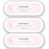 Sticker Ne pas déranger - Ensemble Lover livre (Recto)