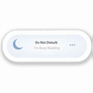 Sticker Ne pas déranger - Je suis occupé à lire, Amoureux