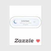 Sticker Ne pas déranger - Souffrir d'un livre Hangover (Feuille)