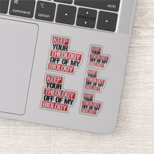 Sticker Ne pas faire de la théologie ma biologie