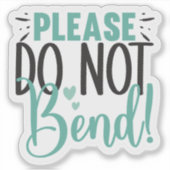 Sticker Ne pas plier (Devant)
