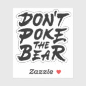 Sticker Ne pique pas l'ours (Feuille)