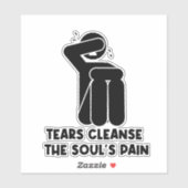 Sticker ne pleure pas (Feuille)