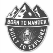 Sticker Né pour errer (Devant)