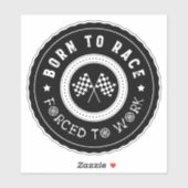 Sticker Né Pour Race Roue Badge (Feuille)