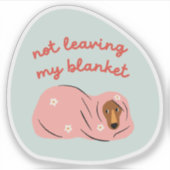 Sticker Ne quittant pas ma couverture de l'illustration de (Devant)