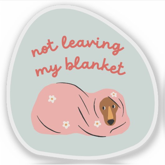 Sticker Ne quittant pas ma couverture de l'illustration de (Devant)