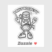 Sticker Ne sois pas salé (Feuille)