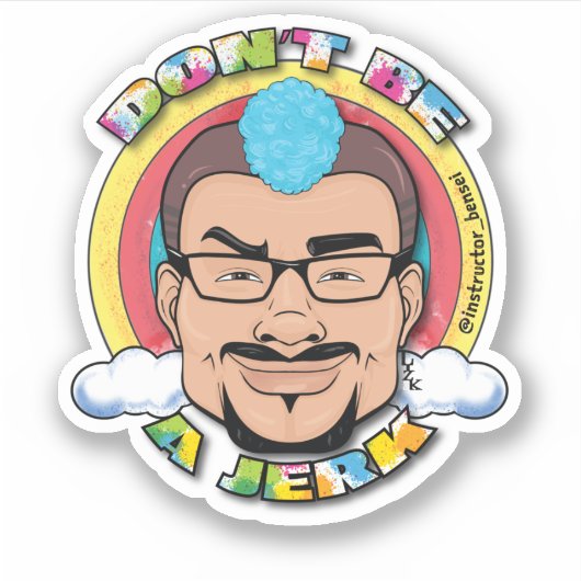 Sticker Ne sois pas un idiot (Devant)