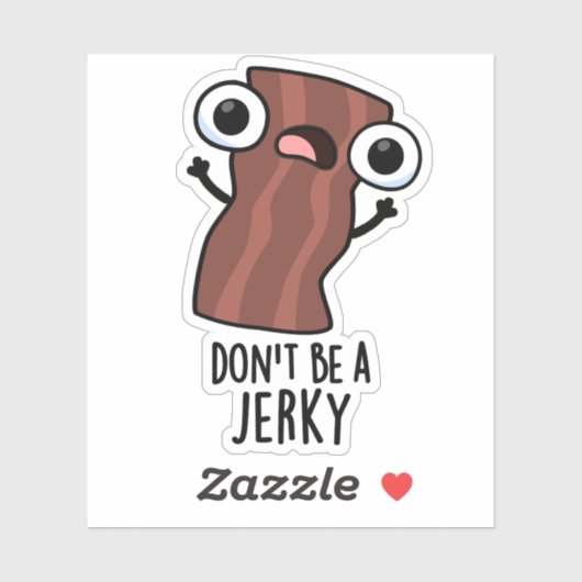 Sticker Ne sois pas un jeu de nourriture amusant (Feuille)