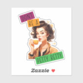 Sticker Ne sois pas une petite Betty (Feuille)