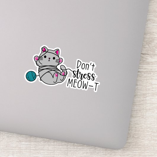 Sticker Ne stressez pas MEOW-T