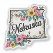 Sticker Nebraska Flowers - Wild Flowers Nebraska (Devant)