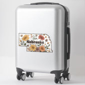 Sticker Nebraska Wild Flowers (Sur valise)