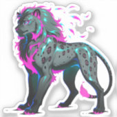 Sticker Nébrix, León del Inframundo Luminoso (Recto)