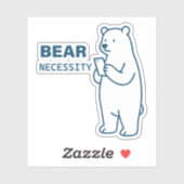 Sticker Nécessité de l'ours (Feuille)