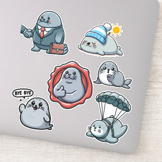 Sticker Neil The Seal 3