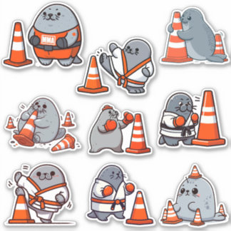 Sticker Neil The Seal 4