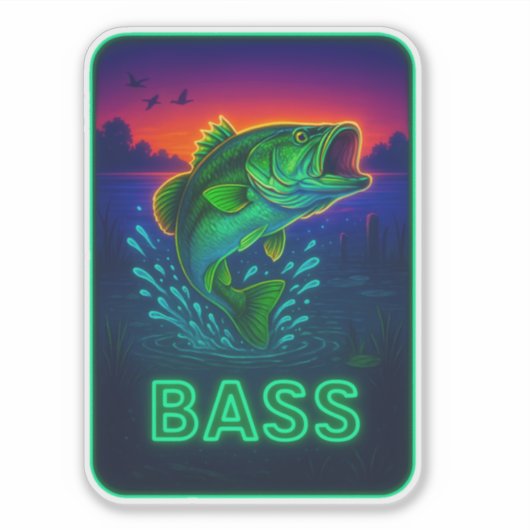 Sticker Neon Bass (Devant)