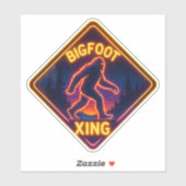 Sticker Neon Bigfoot Xing (Feuille)