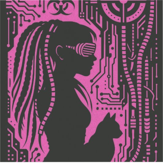 Sticker Neon Dread Protocol (Recto)