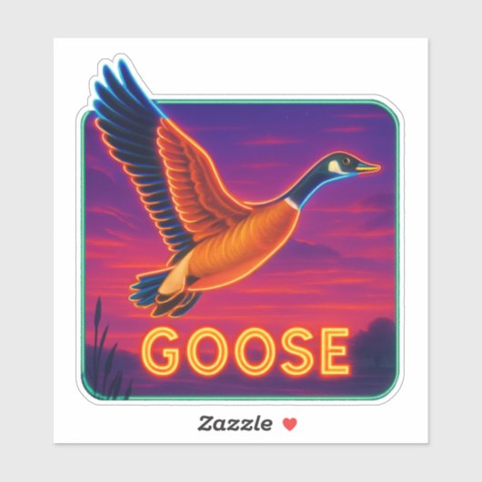 Sticker Neon Goose (Feuille)