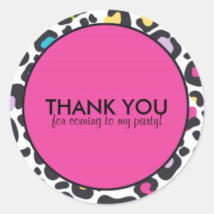  Sticker   Neon Leopard Print