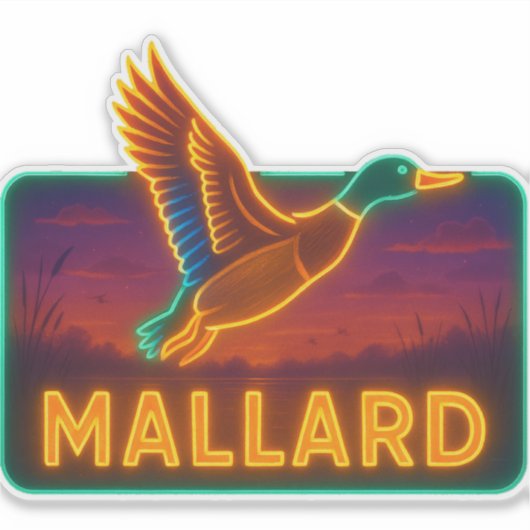 Sticker Neon Mallard (Devant)