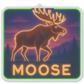 Sticker Neon Moose (Devant)